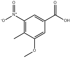 3-甲氧基-4-甲基-5-硝基苯甲酸, 1002110-78-2, 结构式