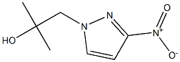 2-甲基-1-(3-硝基-1H-吡唑-1-基)丙-2-醇,1003013-26-0,结构式