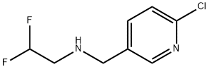 [（6-氯吡啶-3-基）甲基]（2,2-二氟乙基）胺,1003859-14-0,结构式