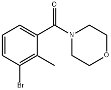 (3-Bromo-2-methylphenyl)-morpholin-4-yl-methanone Structure