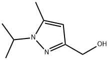 1H-Pyrazole-3-methanol,  5-methyl-1-(1-methylethyl)- 结构式