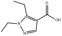 1,5-diethyl-1H-pyrazole-4-carboxylic acid Structure