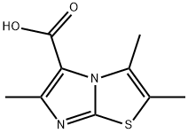 2,3,6-Trimethylimidazo[2,1-b]thiazole-5-carboxylic acid 化学構造式