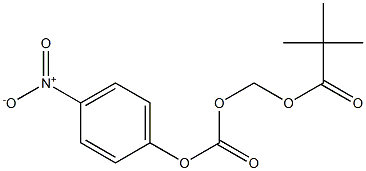 Propanoic acid, 2,2-dimethyl-, [[(4-nitrophenoxy)carbonyl]oxy]methyl  ester Structure