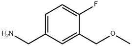 [4-fluoro-3-(methoxymethyl)phenyl]methanamine 结构式