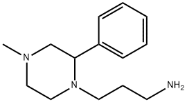 3-(4-methyl-2-phenylpiperazin-1-yl)propan-1-amine 化学構造式