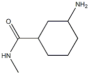 3-amino-N-methylcyclohexane-1-carboxamide 结构式