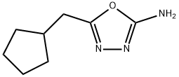 5-(cyclopentylmethyl)-1,3,4-oxadiazol-2-amine Struktur