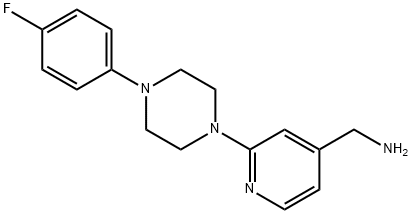 {2-[4-(4-氟苯基)哌嗪-1-基]吡啶-4-基}甲胺,1016712-41-6,结构式
