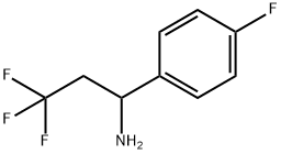 3,3,3-三氟-1-(4-氟苯基)丙烷-1-胺 结构式