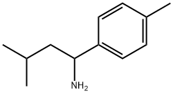 3-methyl-1-(4-methylphenyl)butan-1-amine 结构式