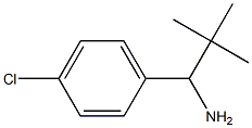 1-(4-chlorophenyl)-2,2-dimethylpropan-1-amine Struktur