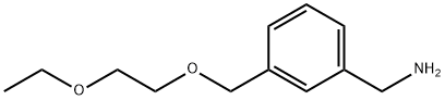 {3-[(2-ethoxyethoxy)methyl]phenyl}methanamine Struktur