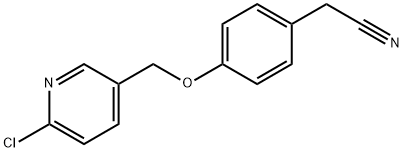 2-{4-[(6-chloropyridin-3-yl)methoxy]phenyl}acetonitrile Structure