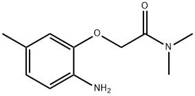 2-(2-amino-5-methylphenoxy)-N,N-dimethylacetamide 化学構造式