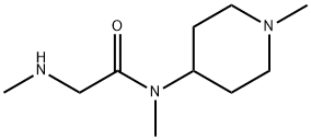 N-methyl-2-(methylamino)-N-(1-methylpiperidin-4-yl)acetamide 化学構造式