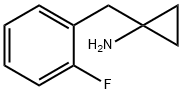 1-(2-Fluorobenzyl)cyclopropanamine 化学構造式