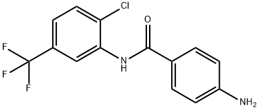 4-amino-N-[2-chloro-5-(trifluoromethyl)phenyl]benzamide Structure