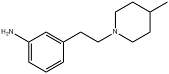 3-[2-(4-methylpiperidin-1-yl)ethyl]aniline Structure