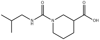 1-[(2-methylpropyl)carbamoyl]piperidine-3-carboxylic acid Structure