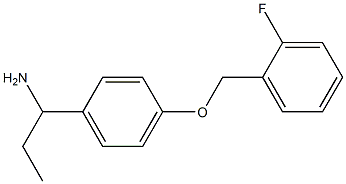 1019114-12-5 1-{4-[(2-fluorophenyl)methoxy]phenyl}propan-1-amine