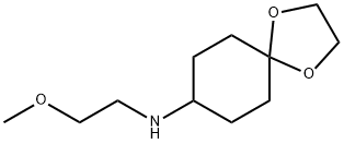N-(2-methoxyethyl)-1,4-dioxaspiro[4.5]decan-8-amine,1019604-57-9,结构式