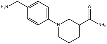 1-[4-(aminomethyl)phenyl]piperidine-3-carboxamide Structure