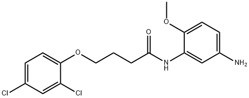 N-(5-Amino-2-methoxyphenyl)-4-(2,4-dichlorophenoxy)butanamide,1020054-50-5,结构式