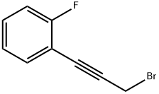 1-(3-Bromoprop-1-ynyl)-2-fluoro-benzene 化学構造式