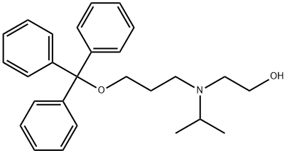 2-[Isopropyl-(3-trityloxypropyl)-amino]-ethanol Structure