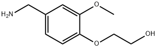 2-[4-(氨基甲基)-2-甲氧基苯氧基]乙烷-1-醇, 1020951-60-3, 结构式