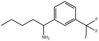 1-[3-(trifluoromethyl)phenyl]pentan-1-amine 化学構造式