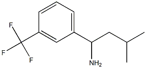 3-甲基-1-[3-(三氟甲基)苯基]丁烷-1-胺, 1020972-76-2, 结构式