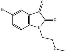 5-bromo-1-(2-methoxyethyl)-2,3-dihydro-1H-indole-2,3-dione|5-溴-1-(2-甲氧基乙基)-2,3-二氢-1H-吲哚-2,3-二酮