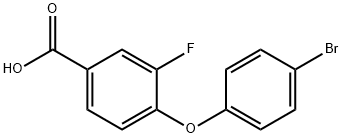 4-(4-溴苯氧基)-3-氟苯甲酸,1020999-94-3,结构式