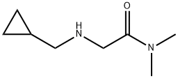 2-[(cyclopropylmethyl)amino]-N,N-dimethylacetamide Struktur