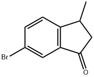 6-bromo-3-methyl-2,3-dihydro-1H-inden-1-one 化学構造式