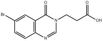 3-(6-BROMO-4-OXOQUINAZOLIN-3(4H)-YL)PROPANOIC ACID Struktur