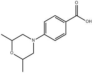 4-(2,6-dimethylmorpholin-4-yl)benzoic acid Structure