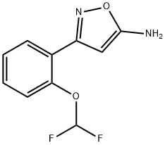 3-[2-(二氟甲氧基)苯基]-1,2-噁唑-5-胺, 1021245-69-1, 结构式