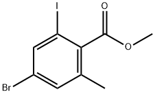 methyl 4-bromo-2-iodo-6-methylbenzoate Structure