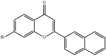 7-BROMO-2-(NAPHTHALEN-2-YL)-4H-CHROMEN-4-ONE Structure