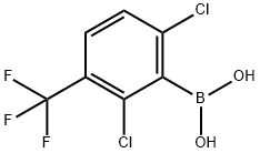 2,6-二氯-3-三氟甲基苯硼酸 结构式