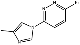 3-Bromo-6-(4-methylimidazol-1-yl)pyridazine Structure