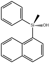 Silanol, methyl-1-naphthalenylphenyl-, (1S)- 化学構造式