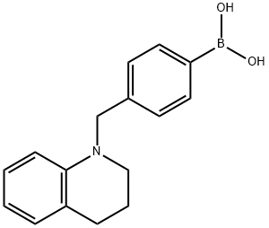B-[4-[(3,4-二氢-1(2H)-喹啉基)甲基]苯基]硼酸, 1029439-59-5, 结构式