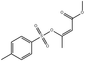 Methyl (Z)-3-(p-Toluenesulfonyloxy)but-2-enoate Struktur