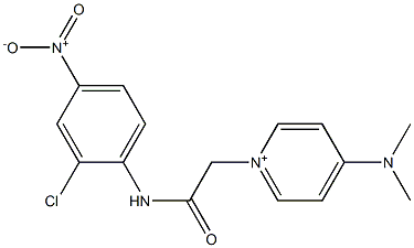 1-[2-(2-chloro-4-nitroanilino)-2-oxoethyl]-4-(dimethylamino)pyridinium 化学構造式