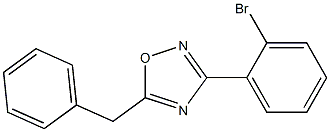 5-Benzyl-3-(2-bromophenyl)-1,2,4-oxadiazole Struktur