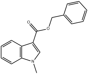 1-Methyl-1H-indole-3-carboxylic acid benzyl ester Structure